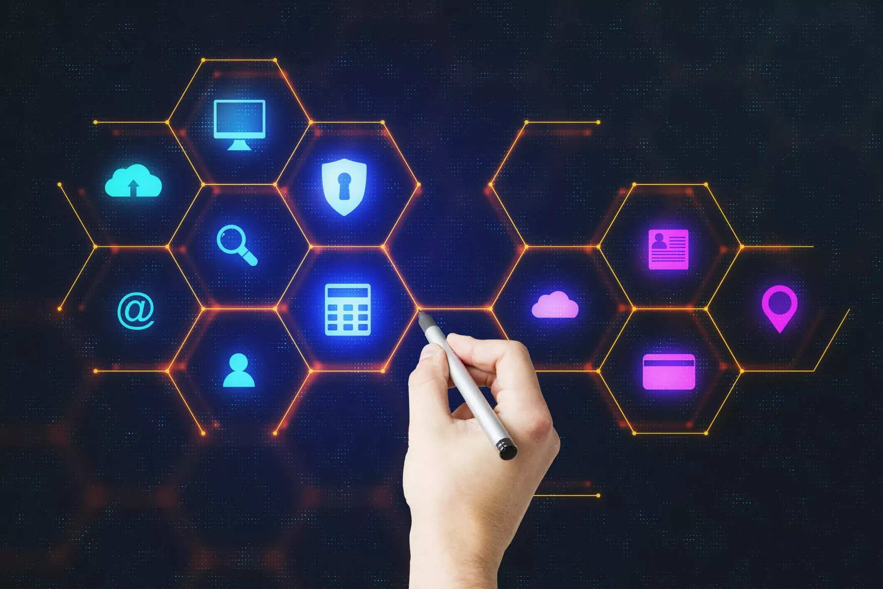 Connected marketing software ecosystem diagram eliminating manual operational chaos.