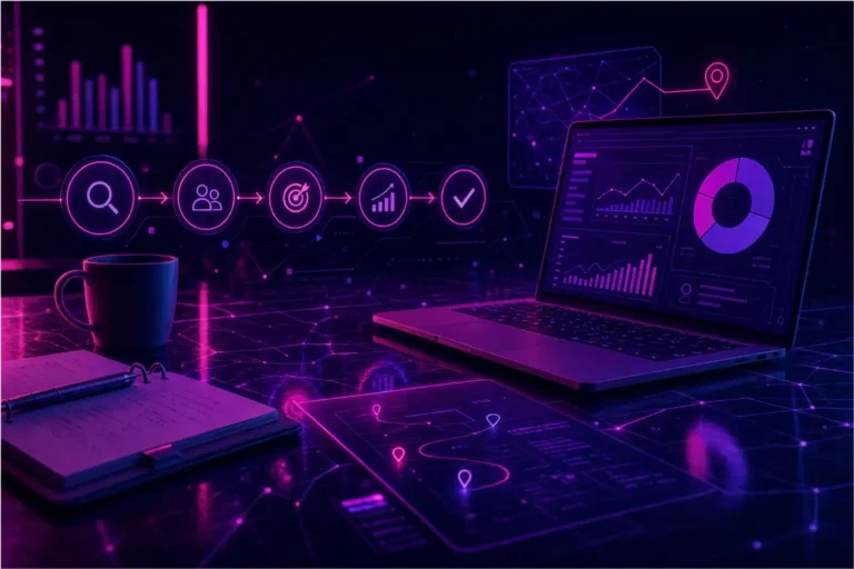 AI agents connecting ads, analytics and CRM data into one automated marketing system